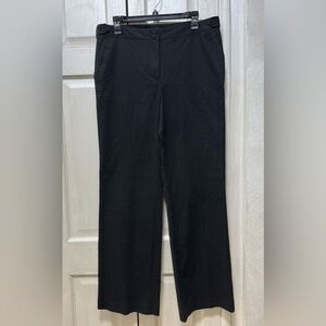 Talbots Heritage Women 10 Black Wide Leg Pants Casuall Dress Pants